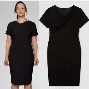 Two Universal Standard Black Midi Dresses - Like New Condition